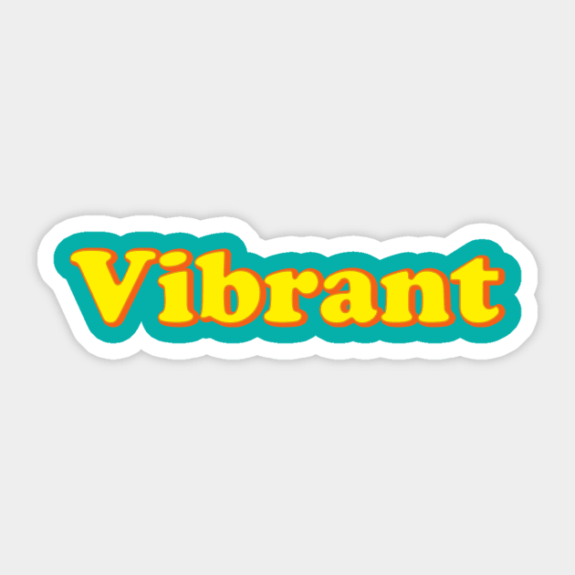 Vibrant Sticker by thedesignleague